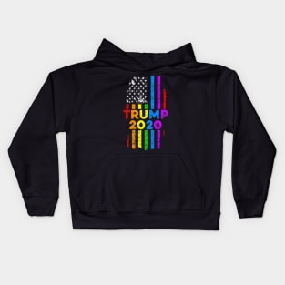 Lgbt Flag Gay For Trump 2020 Kids Hoodie